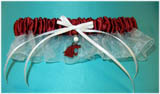 Washington State University Inspired Garter with Licensed Collegiate Charm